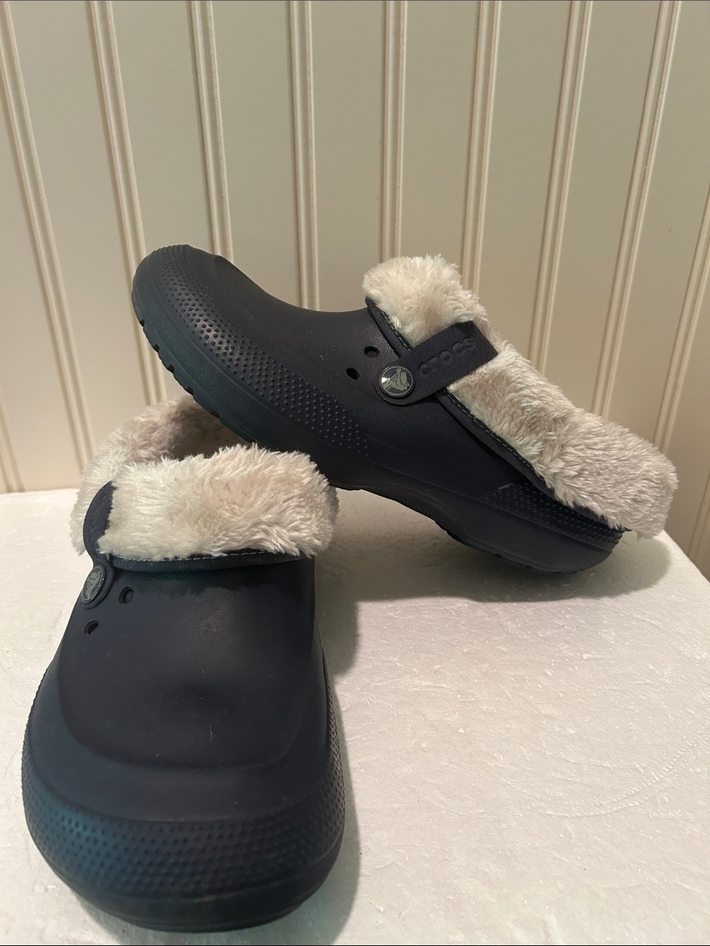 Crocs Blitzen II Luxe SlipOn Rubber Clogs 201661 Faux Fur Lined Unisex 10M/12W